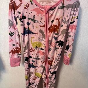 Little Sleepies Pink Dinosaur Kids Pajamas